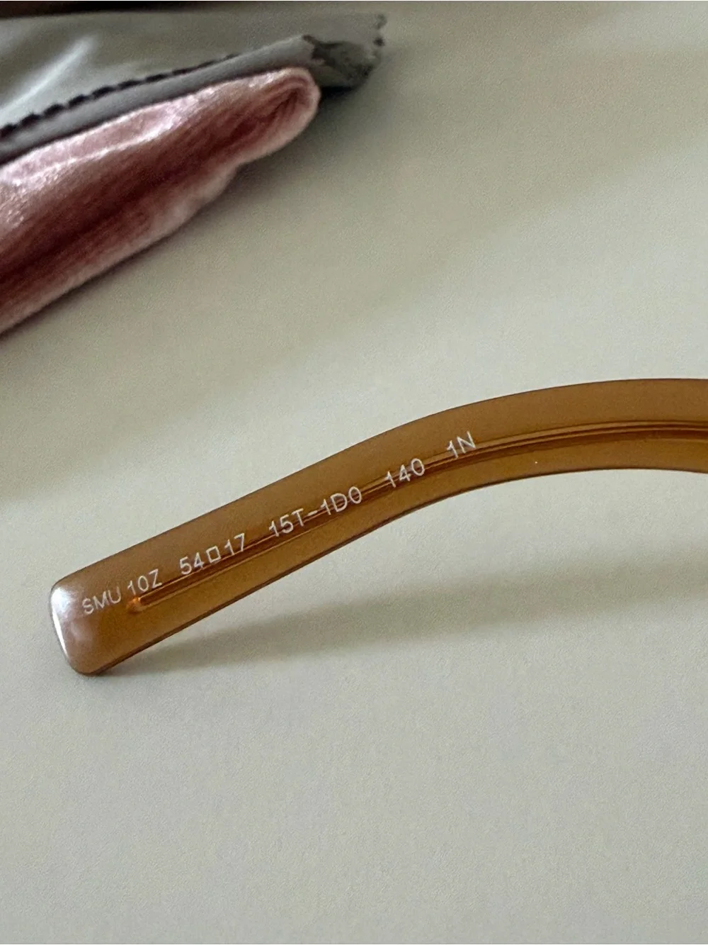 MIU MIU MU 10Zs SUMGLASSES PINK CARAMEL SQUARE
